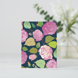 Roses 16 holiday postcard