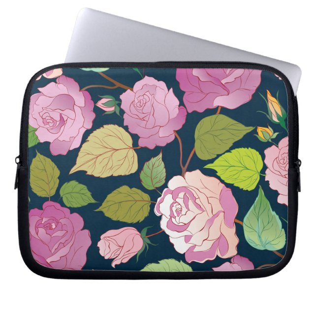 Roses 16 laptop sleeve (Front)