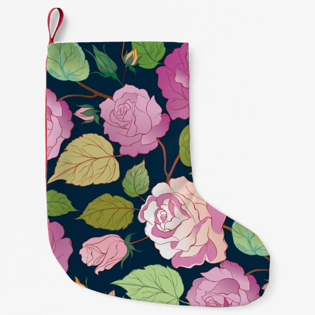 Roses 16 small christmas stocking (Front)