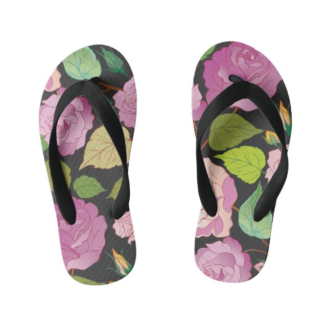 Roses 17 kid's flip flops (Footbed)