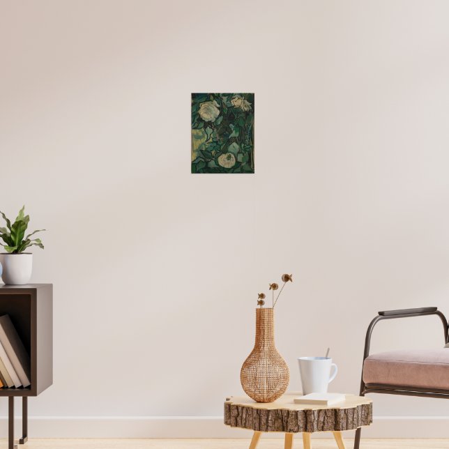 Roses 1889  Vincent van Gogh Small Poster (Living Room 3)