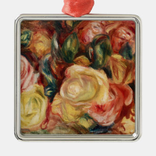 Roses (1912) by Pierre-Auguste Renoir Metal Tree Decoration