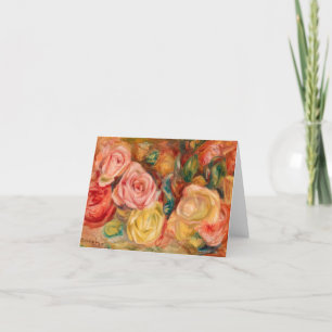 Roses, 1912 by Pierre-Auguste Renoir Thank You Card