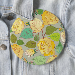 Roses 1 6 cm round badge