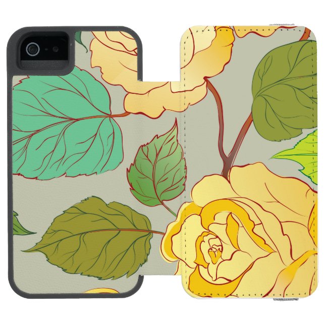 Roses 1 incipio iPhone wallet case (Folio Open)