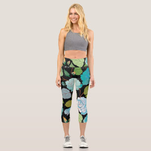 Roses 22 capri leggings