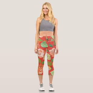 Roses 26 capri leggings