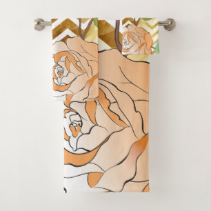 Roses 28 bath towel set