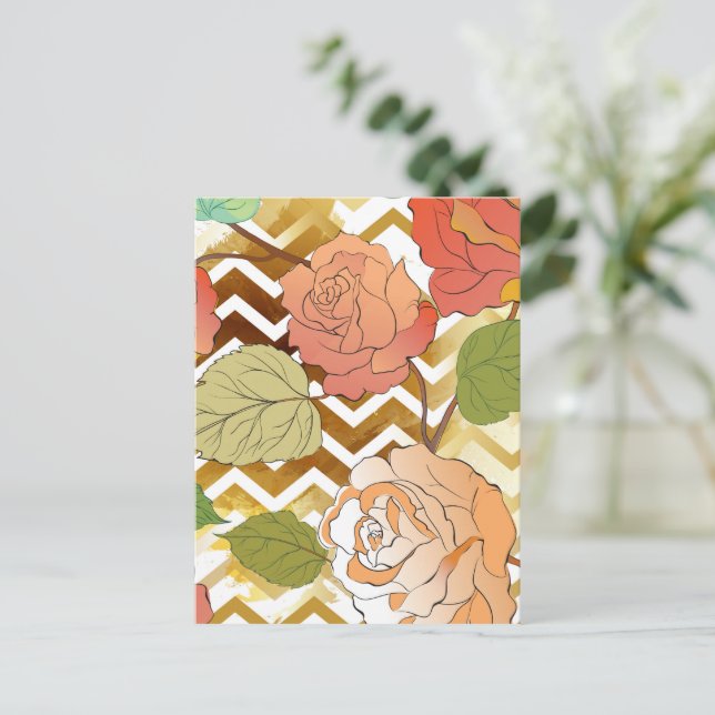 Roses 28 postcard (Standing Front)