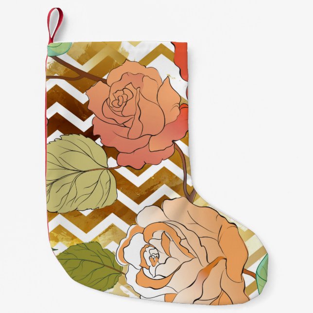 Roses 28 small christmas stocking (Front)