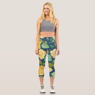 Roses 2 capri leggings