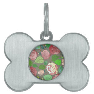 Roses 30 pet ID tag