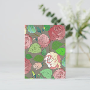 Roses 30 postcard