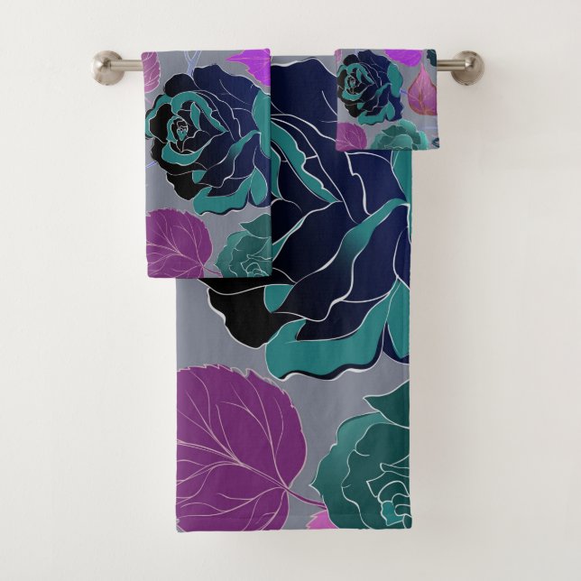 Roses 31 bath towel set (Insitu)