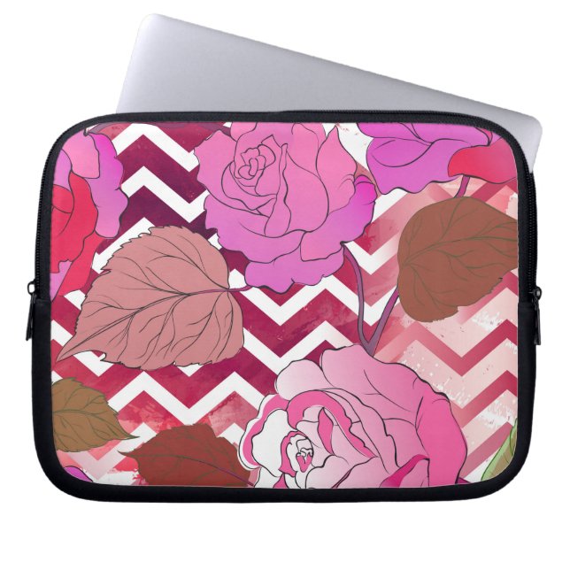 Roses 33 laptop sleeve (Front)