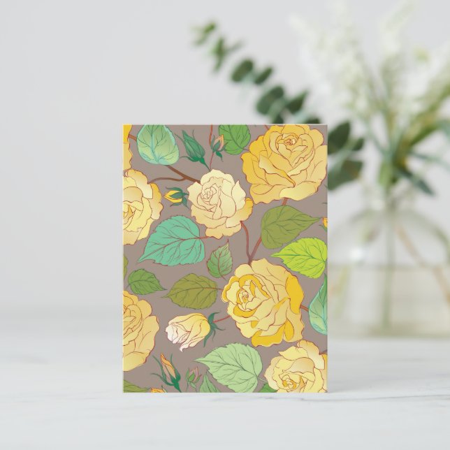 Roses 3 postcard (Standing Front)