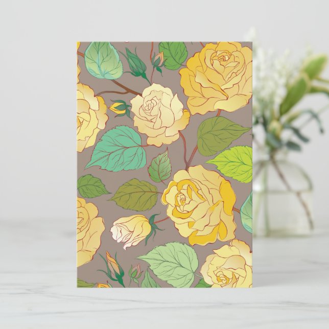 Roses 3 thank you card (Standing Front)