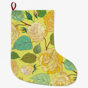 Roses 4 large christmas stocking