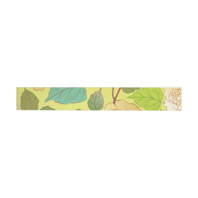 Roses 4 wraparound address label (Individual)