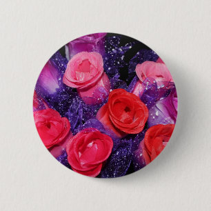 Roses 6 Cm Round Badge