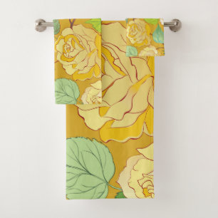 Roses 7 bath towel set