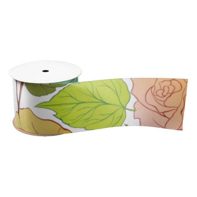 Roses 9 satin ribbon (Spool)