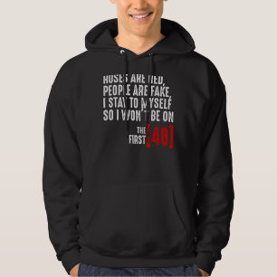 Roses A Red People Are Fake I Stay To Myself Hoodie