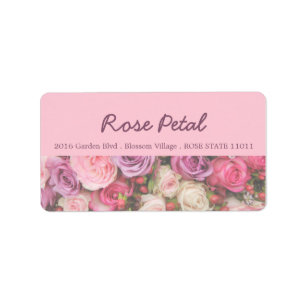 Roses address label by Therosegarden