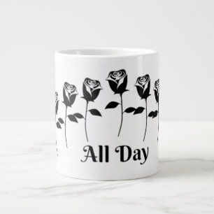 ROSES ALL DAY LARGE COFFEE MUG