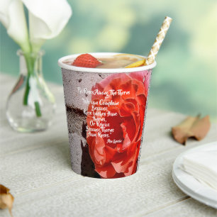 Roses Among the Thorns Paper cup