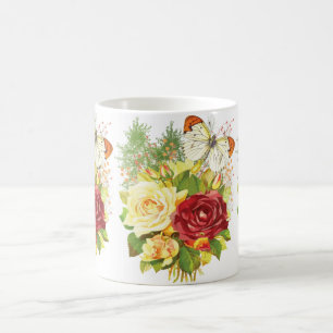 Rose's and a Butterfly Coffee Mug