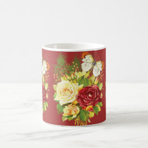 Rose's and a Butterfly Coffee Mug
