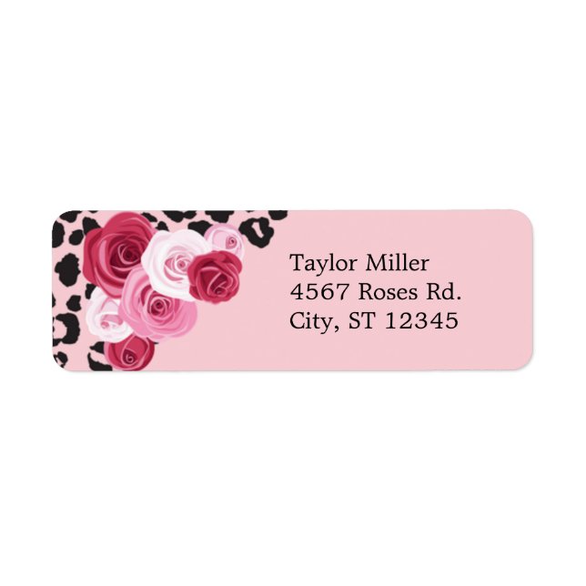 Roses and Animal Print Sweet Sixteen Birthday (Front)