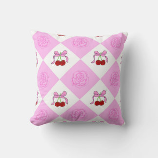 Roses and cherry cushion