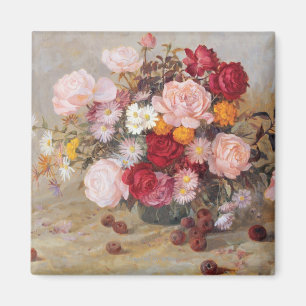Roses and Daisies Magnet