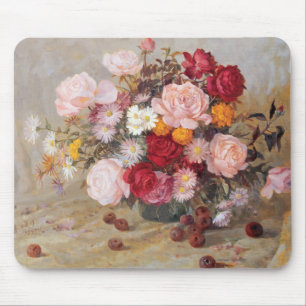 Roses and Daisies Mouse Mat