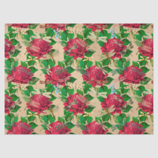 Roses and Dragonflies (Design 16) Tissue Paper