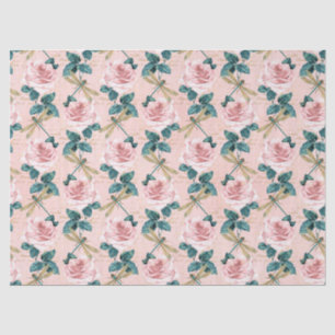 Roses and Dragonflies (Design 6) Tissue Paper