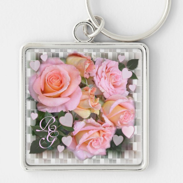 Roses and Hearts ~ Keychain (Front)