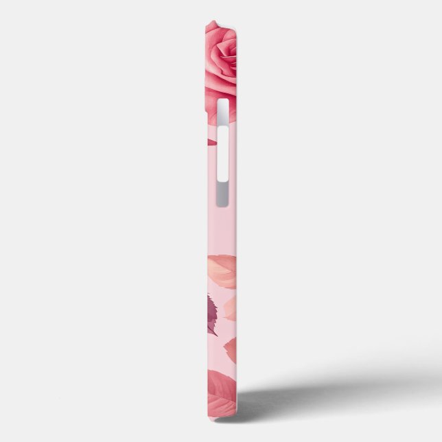 Roses and leaves pattern iPhone / iPad case (Back / Left)