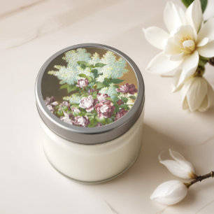 Roses and Lilacs  Classic Round Sticker