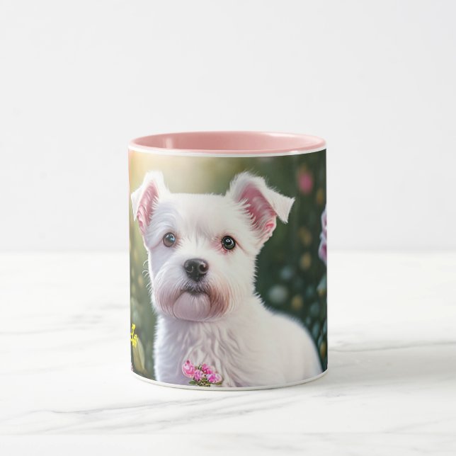 Roses And Little Dog Collection Mug (Center)