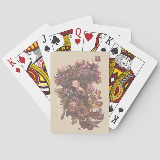 Roses and Moths Playing Cards (Back)