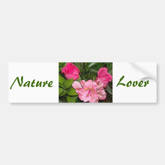 Roses and Orchids Bumper Sticker (Front)