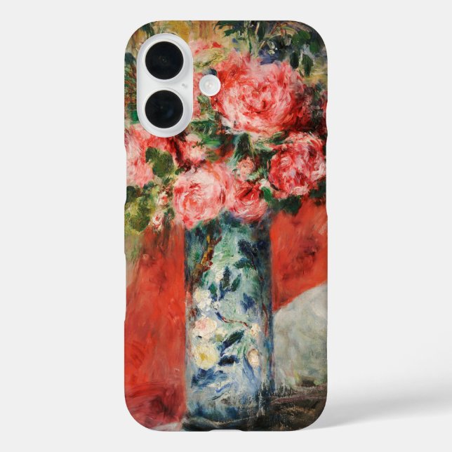 Roses and Peonies in a Vase | Renoir Case-Mate iPhone Case (Back)