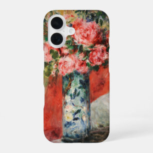 Roses and Peonies in a Vase Renoir iPhone 16 Case