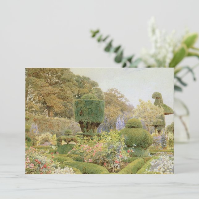 Roses and Pinks by Elgood, Vintage English Garden (Standing Front)