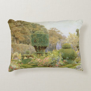 Roses and Pinks by Elgood, Vintage English Garden Decorative Cushion