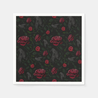 Roses and Skulls Napkin