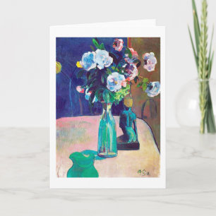 Roses and Statuette, Gauguin Card